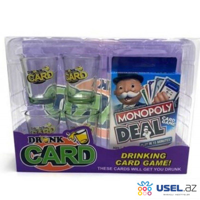 Qədəhlərlə stolüstü kart oyunu «Monopoly deal»